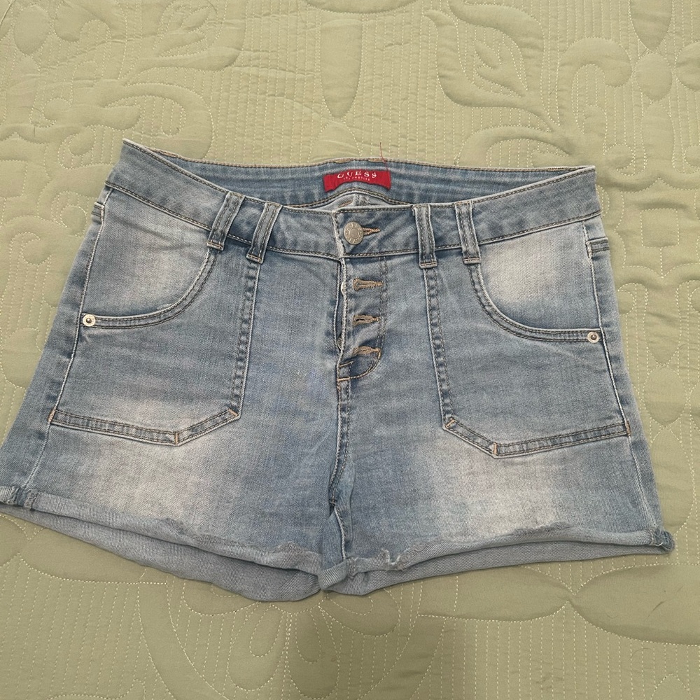 Guess Light Blue Jean Shorts